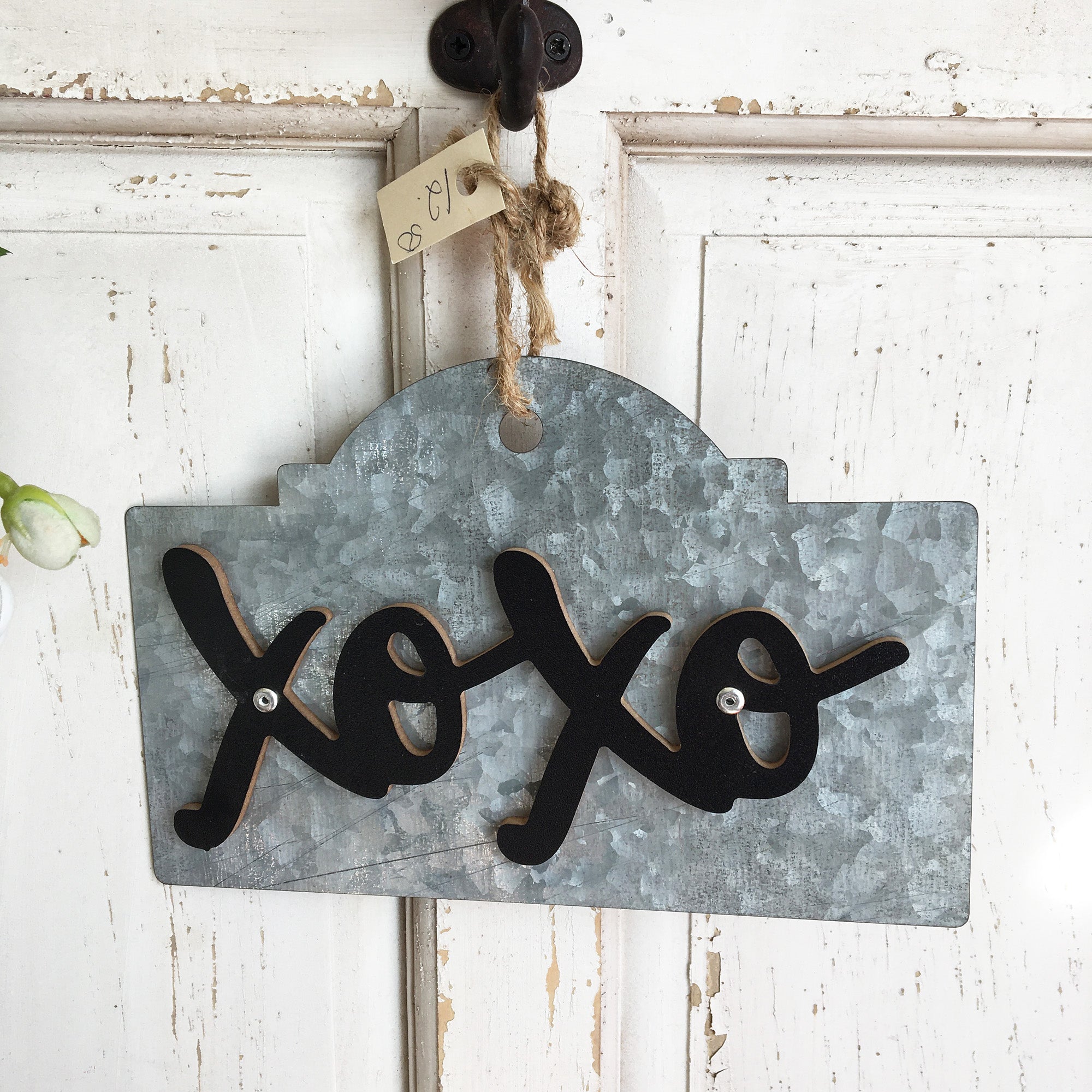 Affiche décorative XOXO - Cadeau original * Chacun de nos produits sont uniques. Pour cette raison veuillez vérifier la disponibilité en magasin en nous téléphonant au 819 326-3563 avant votre achat.